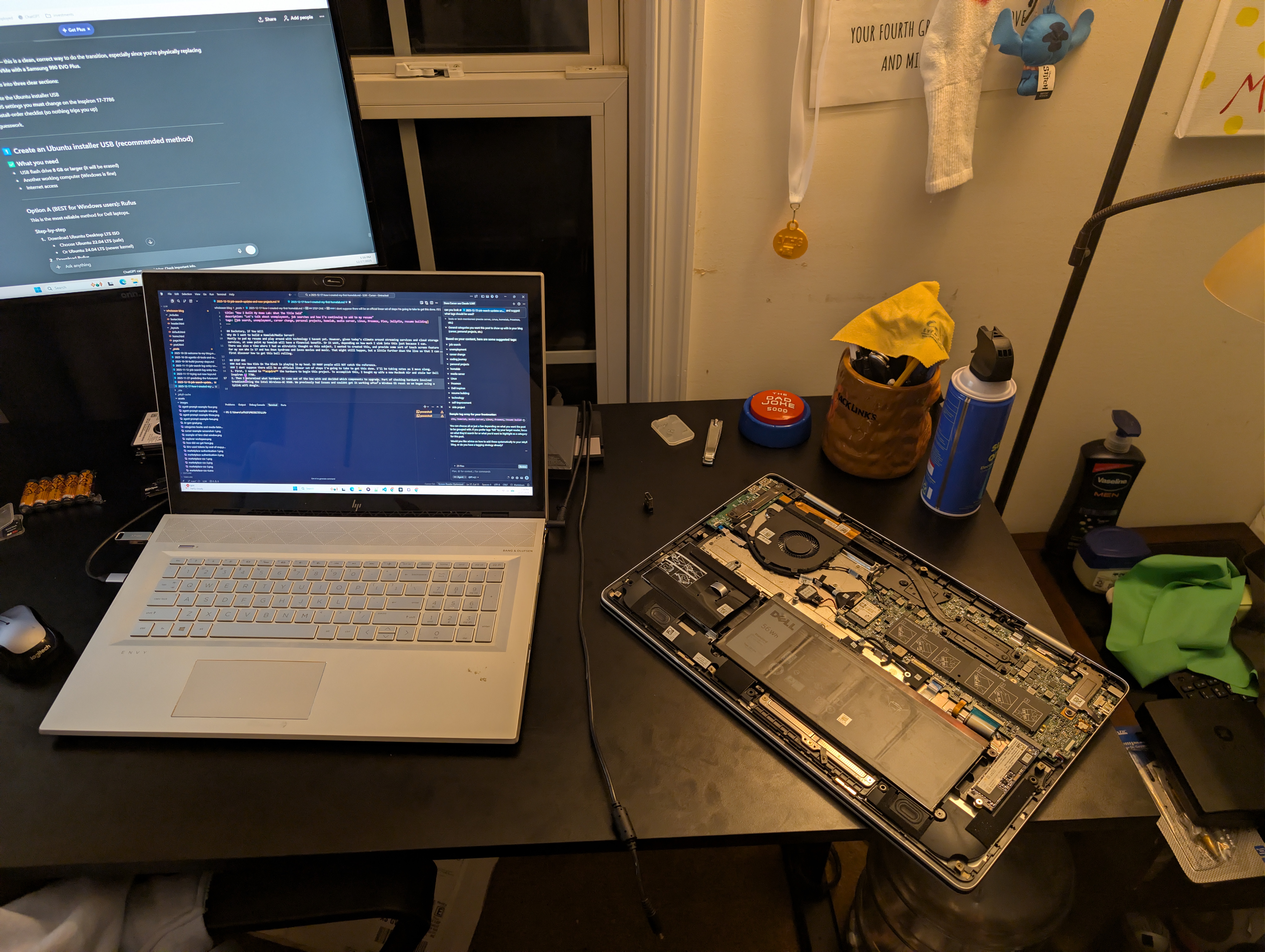 updating laptop components