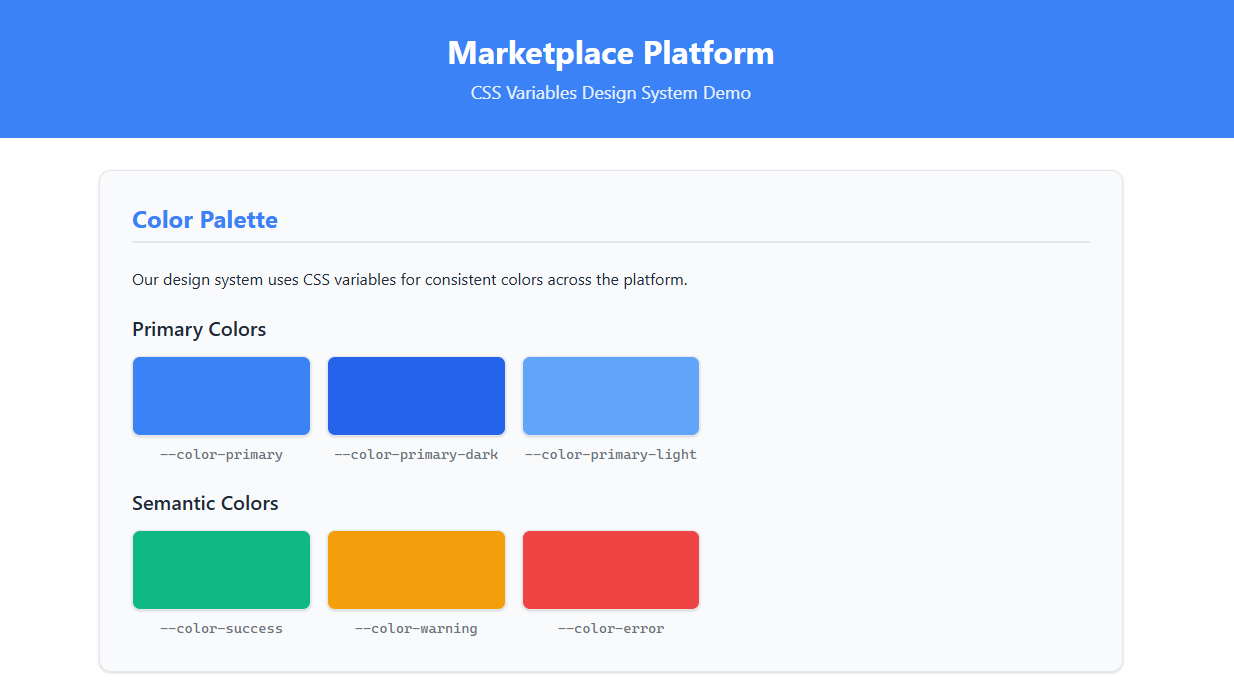 Marketplace CSS variables example 1